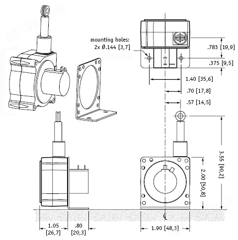 SP1系列美国进口拉线式位移传感器